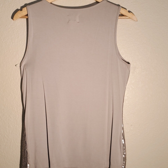 🌿SAGE GREEN IRREDESCENT KNIT TANK🌿  SIZE 0 (4-5) - Picture 6 of 8